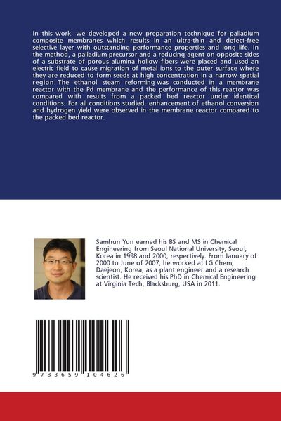 Produktbild: Palladium Composite Membranes for Hydrogen Production and Separation