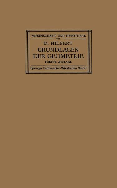 Produktbild: Grundlagen der Geometrie