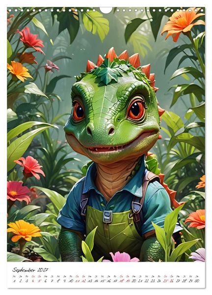 Produktbild: Arbeitswelt der Dinosaurier (Wandkalender 2027 DIN A3 hoch), CALVENDO Monatskalender