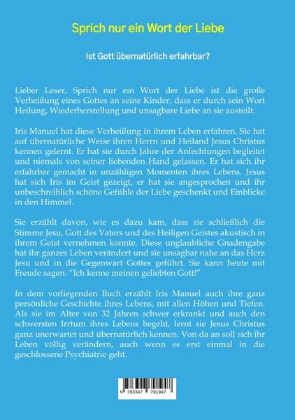 Produktbild: Sprich nur ein Wort der Liebe
