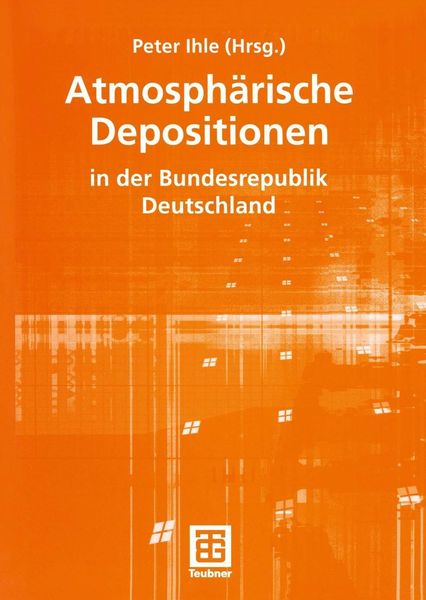 Produktbild: Atmosph&auml;rische Depositionen in der Bundesrepublik Deutschland