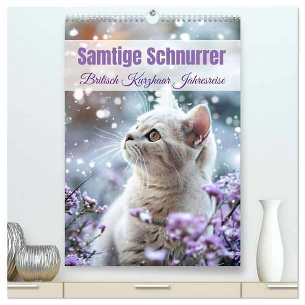 Produktbild: Samtige Schnurrer (hochwertiger Premium Wandkalender 2026 DIN A2 hoch), Kunstdruck in Hochglanz