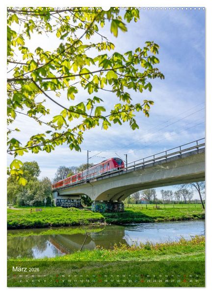 Produktbild: Die Rur im Kreis Heinsberg (hochwertiger Premium Wandkalender 2026 DIN A2 hoch), Kunstdruck in Hochglanz