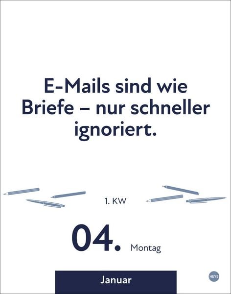 Produktbild: Die besten Spr&uuml;che f&uuml;r lange B&uuml;rotage Tagesabrei&szlig;kalender 2027