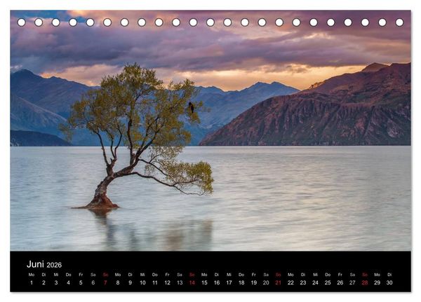 Produktbild: Neuseeland - Paradies am anderen Ende der Welt (Tischkalender 2026 DIN A5 quer), CALVENDO Monatskalender