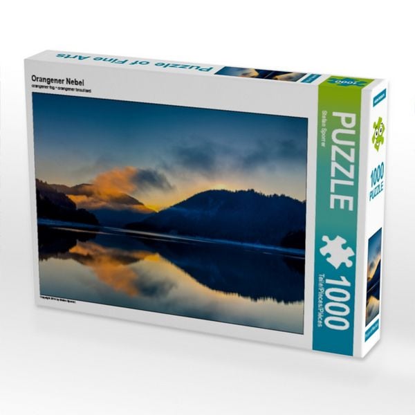 Produktbild: CALVENDO Puzzle Orangener Nebel | 1000 Teile Lege-Gr&ouml;&szlig;e 64 &times; 48 cm Foto-Puzzle f&uuml;r gl&uuml;ckliche Stunden