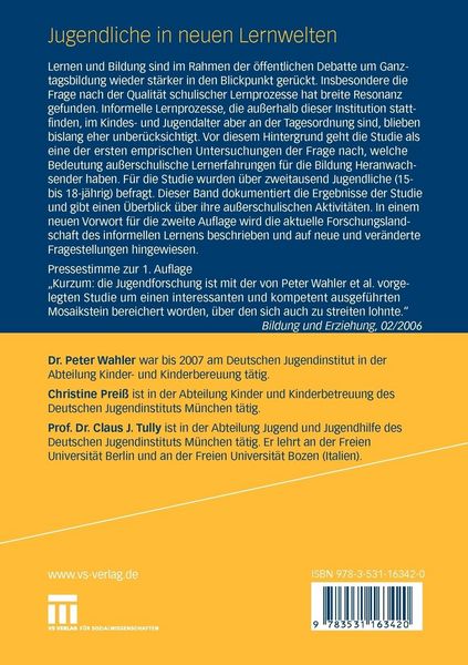 Produktbild: Jugendliche in neuen Lernwelten
