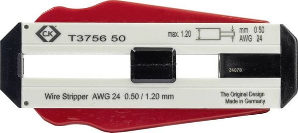 Produktbild: C.K T3756 50 Drahtabisolierer Geeignet f&uuml;r PVC-Dr&auml;hte, PTFE-Dr&auml;hte 0.50mm (max)