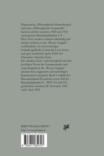 Produktbild: Wiener Ausgabe Studien Texte