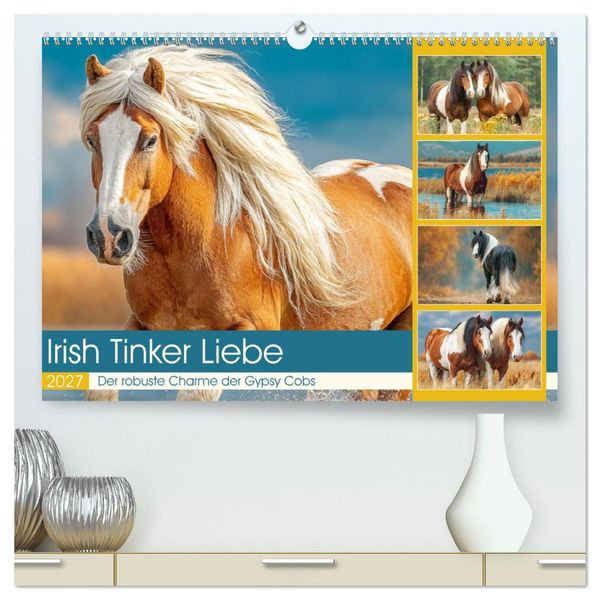 Produktbild: Irish Tinker Liebe. Der robuste Charme der Gypsy Cobs (hochwertiger Premium Wandkalender 2027 DIN A2 quer), Kunstdruck in Hochglanz