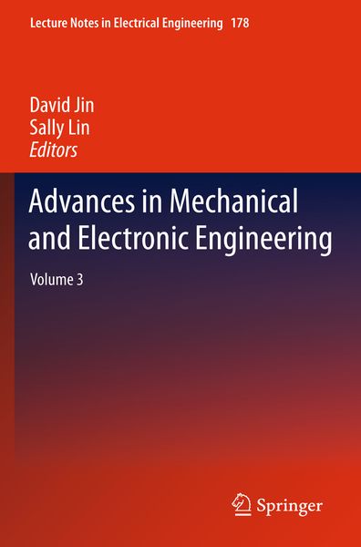 Produktbild: Advances in Mechanical and Electronic Engineering