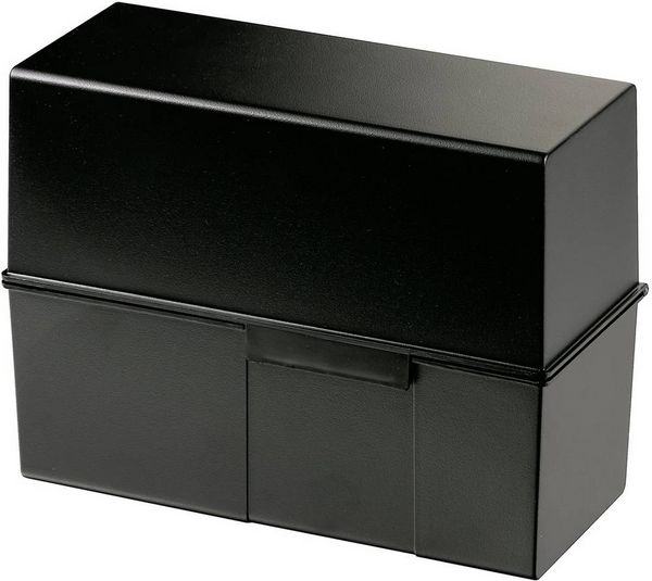 Produktbild: HAN 975-13 Karteibox Schwarz max. Anzahl der Karten: 500 Karten DIN A5 quer