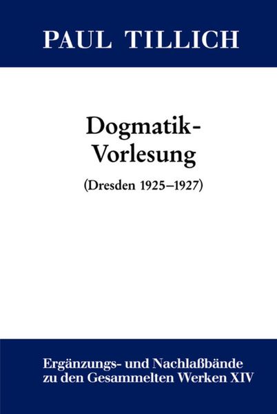 Produktbild: Dogmatik-Vorlesung