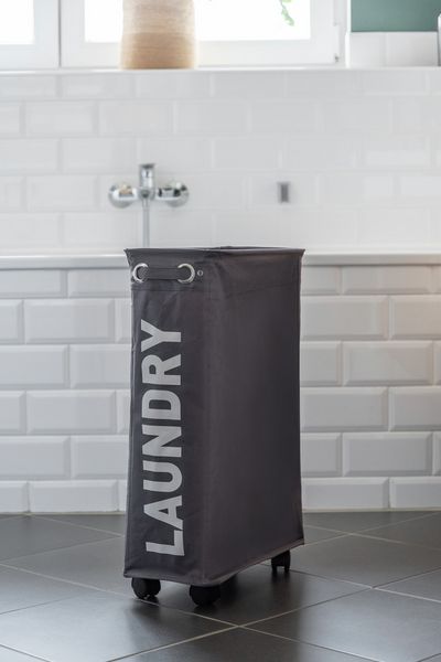 Produktbild: W&auml;schesammler Mod. Corno Grau, W&auml;schekorb, 43 l