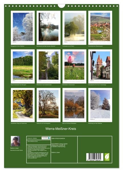 Produktbild: Werra-Mei&szlig;ner-Kreis (Wandkalender 2026 DIN A3 hoch), CALVENDO Monatskalender