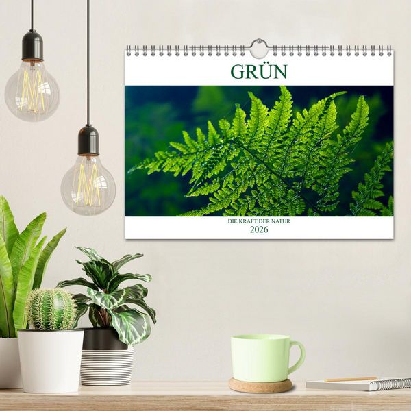 Produktbild: GR&Uuml;N . Die Kraft der Natur (Wandkalender 2026 DIN A4 quer), CALVENDO Monatskalender