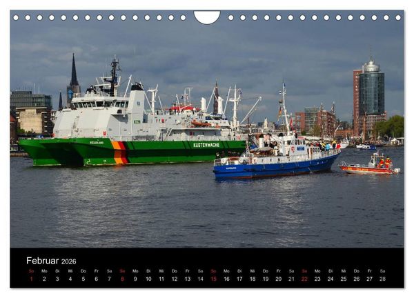 Produktbild: Auslaufparade des Hamburger Hafengeburtstages (Wandkalender 2026 DIN A4 quer), CALVENDO Monatskalender