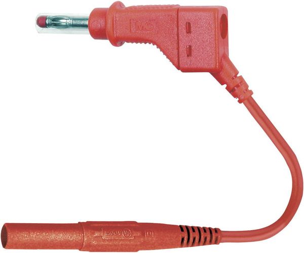 Stäubli 66.9411-20022 Sicherheits-Messleitung Lamellenstecker 4 mm Lamellenstecker 4 mm 2.00 m Rot 1 St.