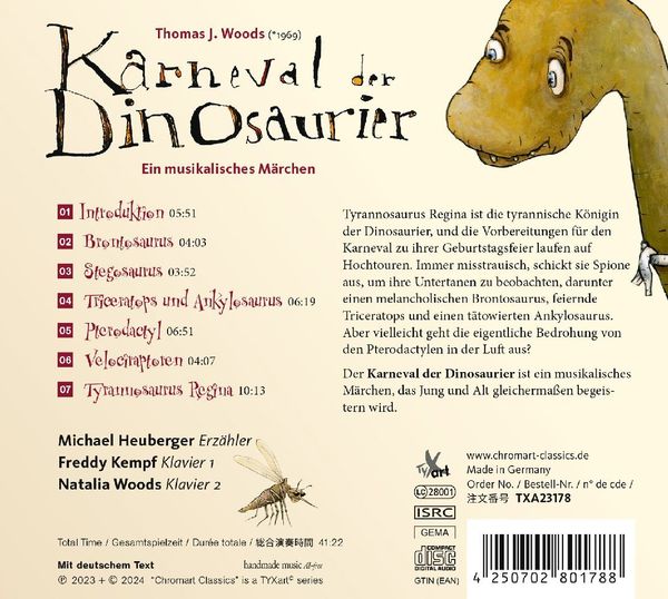 Produktbild: Karneval der Dinosaurier (Ein musikal. M&auml;rchen)