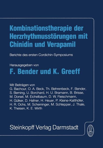 Produktbild: Kombinationstherapie der Herzrhytmusst&ouml;rungen mit Chinidin und Verapamil