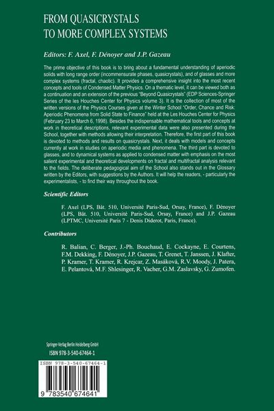 Produktbild: From Quasicrystals to More Complex Systems