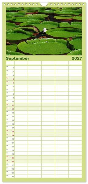 Produktbild: Familienplaner 2027 - Mauritius mit 5 Spalten (Wandkalender, 21 x 45 cm) CALVENDO