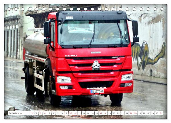 Produktbild: China Truck - Chinesische Nutzfahrzeuge (Tischkalender 2026 DIN A5 quer), CALVENDO Monatskalender
