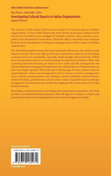 Produktbild: Investigating Cultural Aspects in Indian Organizations