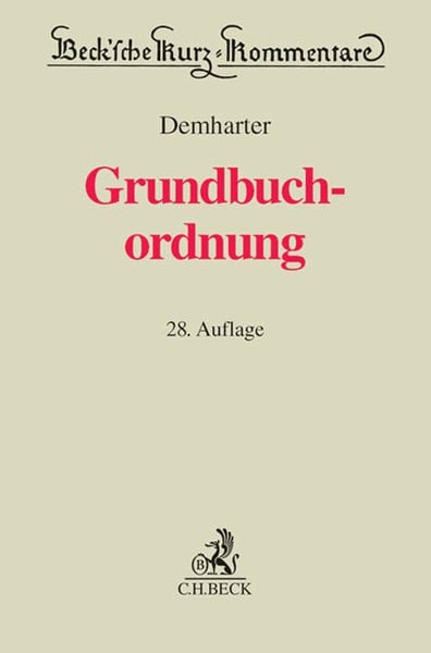 Produktbild: Grundbuchordnung