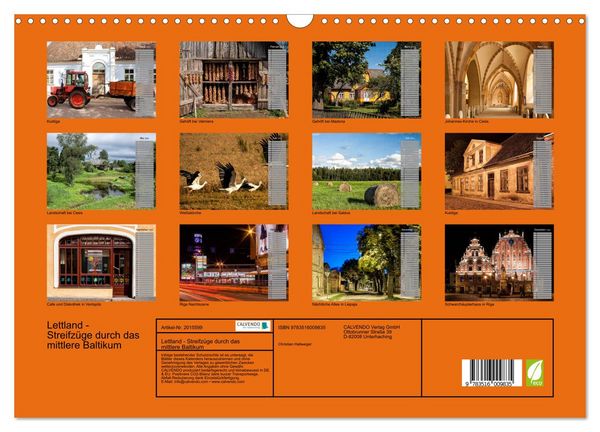 Produktbild: Lettland - Streifz&uuml;ge durch das mittlere Baltikum (Wandkalender 2026 DIN A3 quer), CALVENDO Monatskalender