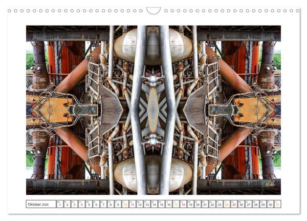 Produktbild: Faszination Spiegelung - Industrie und Technik (Wandkalender 2026 DIN A3 quer), CALVENDO Monatskalender
