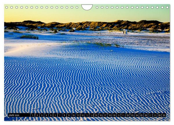 Produktbild: Einzigartige Strandansichten auf Amrum (Wandkalender 2026 DIN A4 quer), CALVENDO Monatskalender