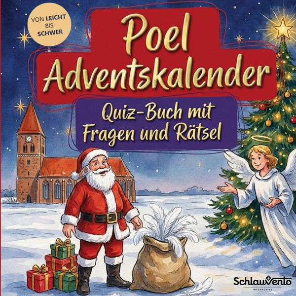 Produktbild: Poel-Adventskalender: Quiz-Buch mit Fragen und R&auml;tsel