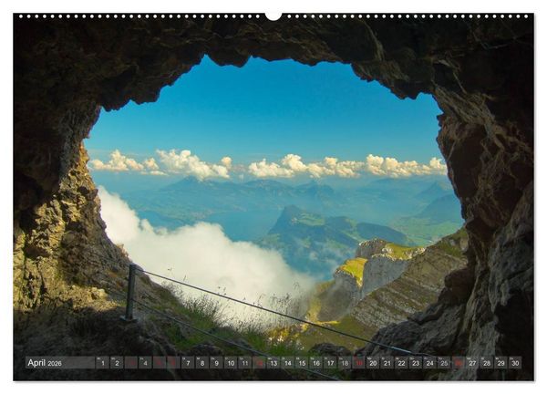 Produktbild: Der Zauber der Schweizer Berge (Wandkalender 2026 DIN A2 quer), CALVENDO Monatskalender