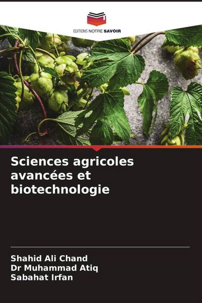 Produktbild: Sciences agricoles avanc&eacute;es et biotechnologie