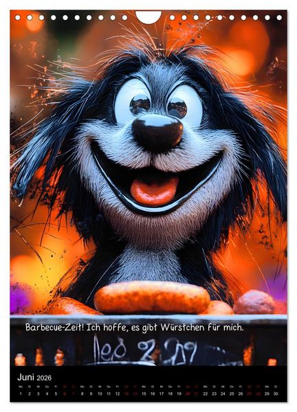 Produktbild: Good morning dog (Wandkalender 2026 DIN A4 hoch), CALVENDO Monatskalender