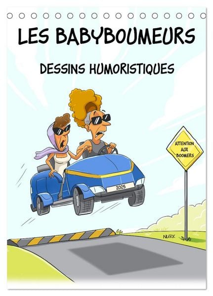 Produktbild: Les Babyboumeurs - Dessins humoristiques (Calendrier de bureau 2026 DIN A5 horizontal), CALVENDO calendrier mensuel