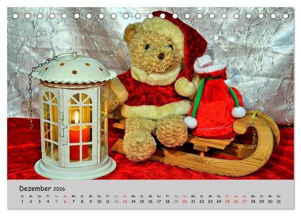 Produktbild: TEDDYB&Auml;R, OH TEDDYB&Auml;R... (Tischkalender 2026 DIN A5 quer), CALVENDO Monatskalender