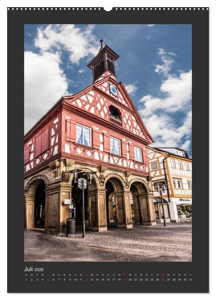 Produktbild: Waiblingen - Spaziergang durch die Altstadt (hochwertiger Premium Wandkalender 2026 DIN A2 hoch), Kunstdruck in Hochglanz