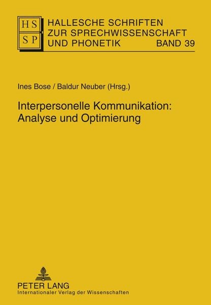 Produktbild: Interpersonelle Kommunikation: Analyse und Optimierung