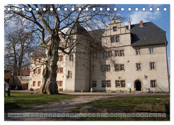 Produktbild: Wunderbares Th&uuml;ringen - Schl&ouml;sschen (Tischkalender 2026 DIN A5 quer), CALVENDO Monatskalender