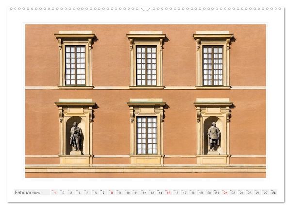Produktbild: Architektur. Imposante Fassaden (hochwertiger Premium Wandkalender 2026 DIN A2 quer), Kunstdruck in Hochglanz