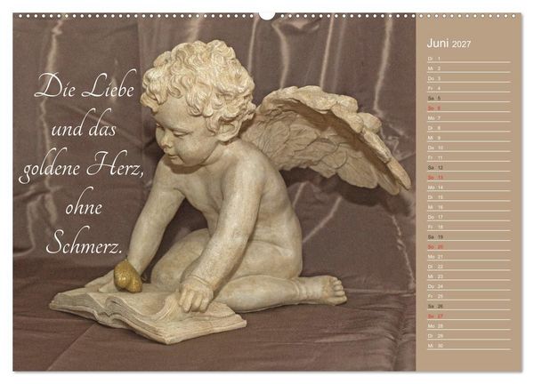 Produktbild: Engel - Die Worte der Liebe (Wandkalender 2027 DIN A2 quer), CALVENDO Monatskalender