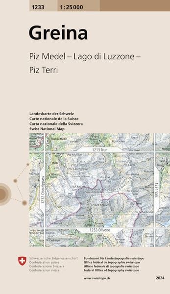 Produktbild: Swisstopo 1 : 25 000 Greina