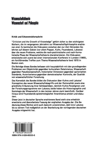 Produktbild: Kritik und Erkenntnisfortschritt