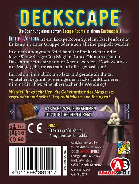 Produktbild: Deckscape - Hinter dem Vorhang
