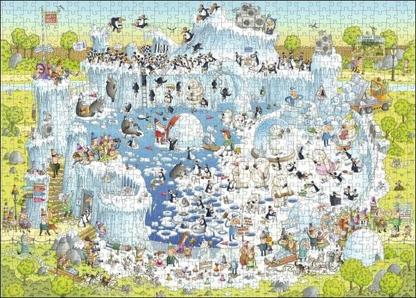 Heye - Standardpuzzle 1000 Teile - Degano Zoo Polar Habitat