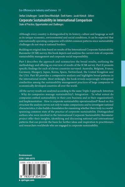 Produktbild: Corporate Sustainability in International Comparison