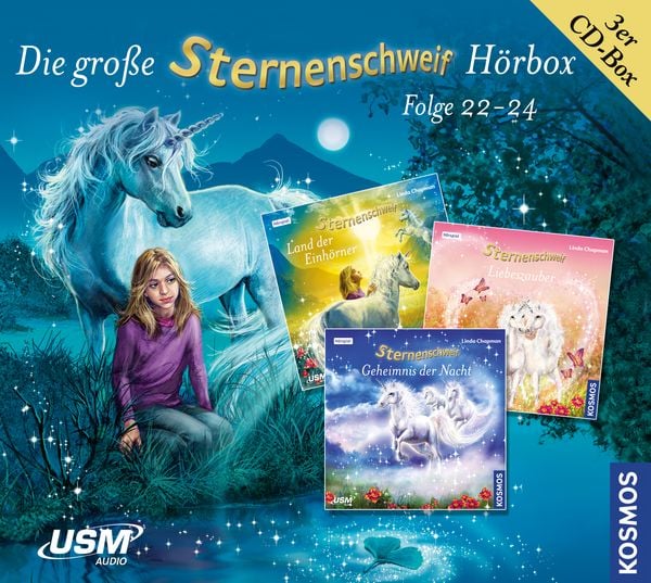 Produktbild: Die gro&szlig;e Sternenschweif H&ouml;rbox Folgen 22-24 (3 Audio CDs)