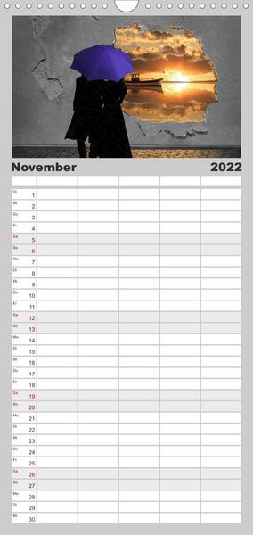 Produktbild: Familienplaner Street-Art in Digital-Art by Mausopardia (Wandkalender 2022 , 21 cm x 45 cm, hoch)